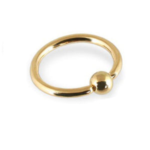 Gold Captive Bead Ring (CBR) (Intrinsic)