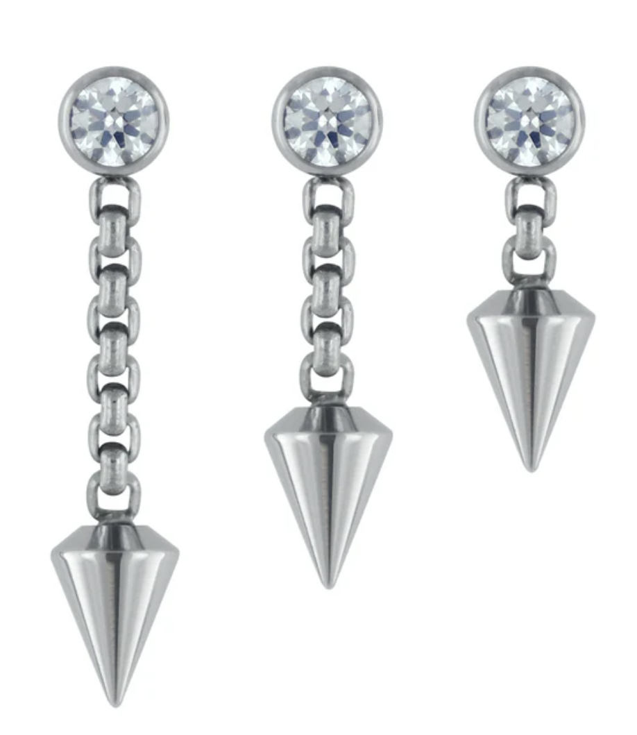 Titanium Spear Dangle Threadless End (NeoMetal)