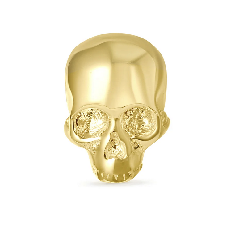 Skull Gold Threadless End (NorVoch)