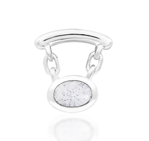 Bella White Gold Labradorite Dangle Threadless End (Junipurr)