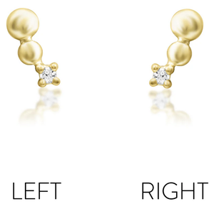 Spark Yellow Gold CZ Threadless End (Junipurr)