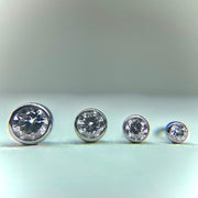 Bezel Set Threadless Ends (NeoMetal)