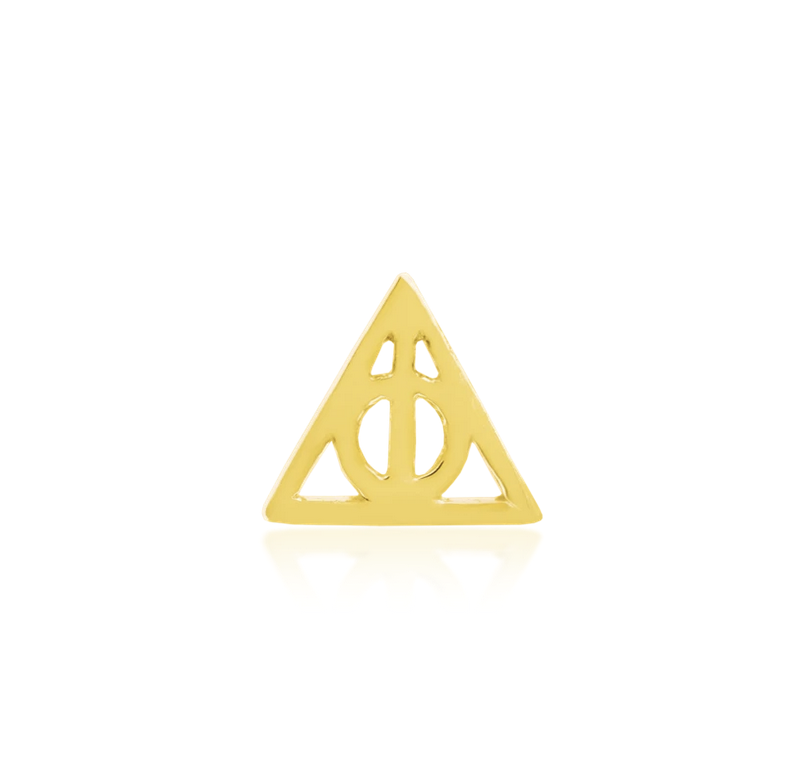 Deathly Hallows Gold Threadless End (Junipurr)