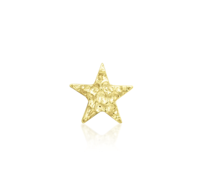 Hammered Star Gold Threadless End (Junipurr)