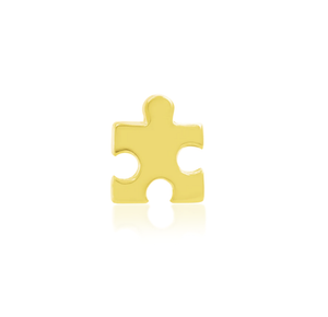 Puzzle Piece Gold Threadless End (Junipurr)