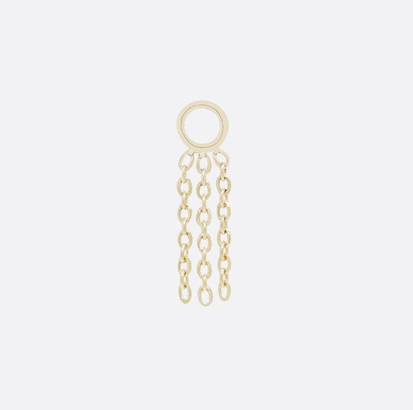 Fringe Yellow Gold Chain Charm (Tether)