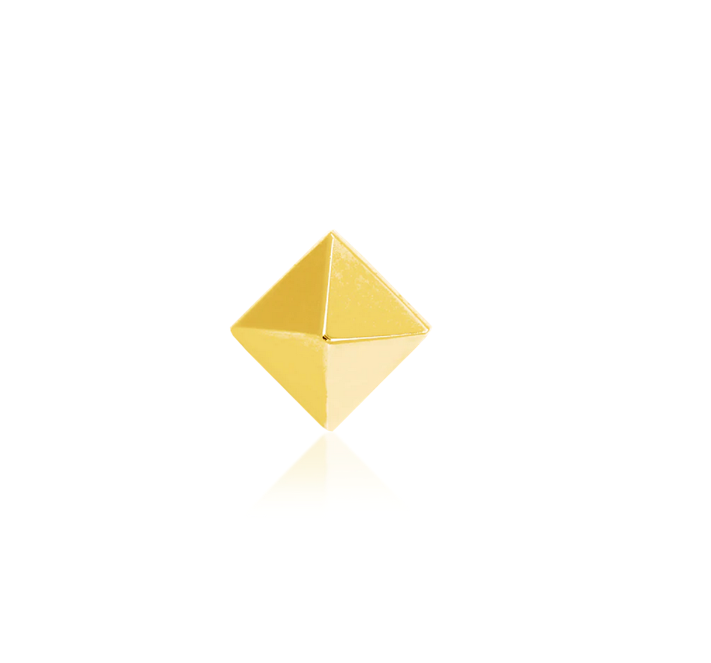 Gold Pyramid Threadless End (Junipurr)